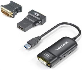 img 4 attached to 🖥️ WAVLINK USB 3.0 to DVI HDMI VGA Video Graphics Adapter: High-quality Multi-Monitor Converter with Audio Port, Compatible for Windows, Mac OS & Chrome OS