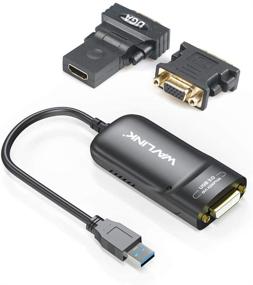img 3 attached to 🖥️ WAVLINK USB 3.0 to DVI HDMI VGA Video Graphics Adapter: High-quality Multi-Monitor Converter with Audio Port, Compatible for Windows, Mac OS & Chrome OS
