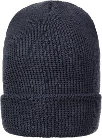 img 1 attached to 🧢 High-Quality USA-Made Wool Ski Watch Cap, Pack of 3 - 100% Pure Wool