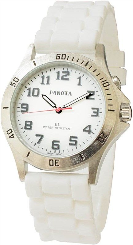clean light nurse watch dakota white 로고