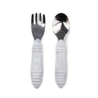 🍽️ silicone stainless children's silverware for toddlers at bumkins, a home store logo