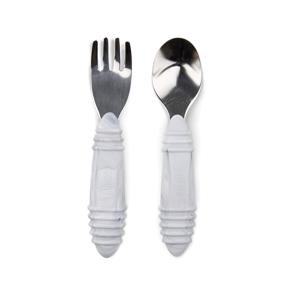 img 4 attached to 🍽️ Silicone Stainless Children's Silverware for Toddlers at Bumkins, a Home Store