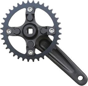 img 2 attached to 🚵 GANOPPER MTB Crank Arm Set: Top-notch 104 BCD Square Taper Mountain Bike Crankset in 152mm, 165mm, and 170mm