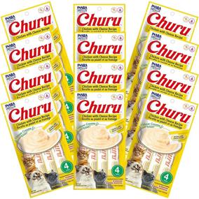 img 4 attached to 🍗 Delicious INABA Churu Chicken with Cheese: Your Cat's Lickable Creamy Purée Treats! 48 Tubes