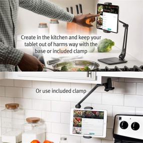 img 2 attached to 📱 HoverBar Duo от Twelve South: Регулируемая подставка с грузовым основанием и крепежным зажимом для крепления iPad / iPad Pro / планшетов.