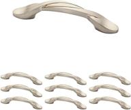 🔥 franklin brass brushed nickel curved handle pulls: ideal cabinet and drawer hardware for kitchen and dresser, 3 inch, 25-pack, p35518k-sn-b1 logo
