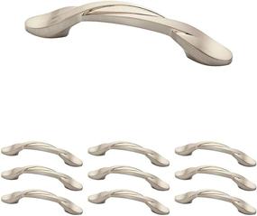 img 4 attached to 🔥 Franklin Brass Brushed Nickel Curved Handle Pulls: Ideal Cabinet and Drawer Hardware for Kitchen and Dresser, 3 Inch, 25-Pack, P35518K-SN-B1