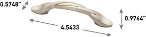 img 1 attached to 🔥 Franklin Brass Brushed Nickel Curved Handle Pulls: Ideal Cabinet and Drawer Hardware for Kitchen and Dresser, 3 Inch, 25-Pack, P35518K-SN-B1