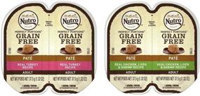 img 1 attached to 🐱 Nutro Perfect Portions Grain Free Soft Loaf Cat Food Variety Bundle - 8 Can Pack: 2 Flavors - Turkey and Chicken Liver & Shrimp, 2.6 Ounces per Can