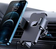 📱 enhanced car phone mount: secure & reliable air vent cell phone holder for hands-free iphone use in your vehicle - compatible with all iphones & android smartphones logo