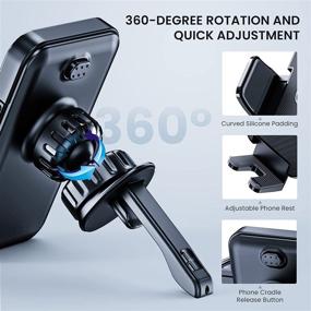 img 1 attached to 📱 Enhanced Car Phone Mount: Secure & Reliable Air Vent Cell Phone Holder for Hands-Free iPhone Use in Your Vehicle - Compatible with All iPhones & Android Smartphones