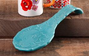 img 1 attached to Pioneer Woman Market Turquoise Spoon: Stylish and Functional Kitchen Essential