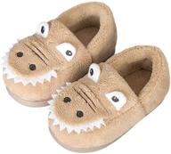 dinosaur slippers for 🦖 boys' toddler indoor bedroom shoes logo