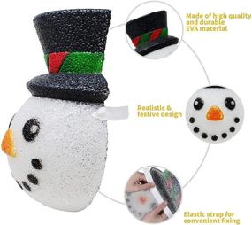 img 1 attached to 🎄 Enhance Your Outdoor Lighting with JOYIN 2 Pcs Christmas Cute Snowman Porch Light Cover: Perfect for Decorations, Christmas Parties, Gift Giving, and More!