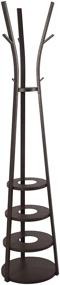 img 1 attached to 🏠 ThreeHold Leisure Space - Branch (Antique Brown) Multi-Purpose Coat Rack, Umbrella Stand, and Shoe Shelving