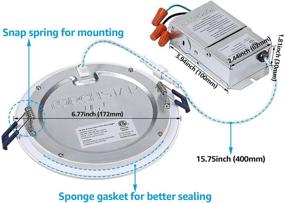 img 1 attached to 💡 TORCHSTAR Essential Downlight: Dimmable & Ultra-Thin Lighting Component for Industrial Electrical Needs