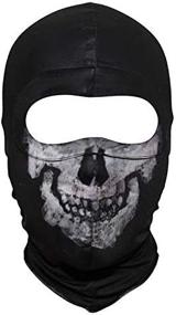 img 4 attached to Innturt Fabric Ghost Mask Balaclava Skull Hood: A Spooky & Stylish Halloween Accessory