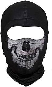 img 2 attached to Innturt Fabric Ghost Mask Balaclava Skull Hood: A Spooky & Stylish Halloween Accessory