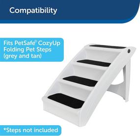 img 1 attached to 🐾 Enhance Pet Comfort and Style with PetSafe CozyUp Folding Pet Steps Replacement Fabric Covers in Black