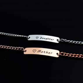 img 3 attached to 👨 Dad Daddy's Girl/Mother Daughter Matching Set Bracelet - Perfect Dad/Mom Gift from Daughter for Father's Day or Dad's Birthday