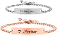 👨 dad daddy's girl/mother daughter matching set bracelet - perfect dad/mom gift from daughter for father's day or dad's birthday logo