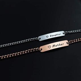 img 1 attached to 👨 Dad Daddy's Girl/Mother Daughter Matching Set Bracelet - Perfect Dad/Mom Gift from Daughter for Father's Day or Dad's Birthday