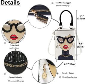 img 3 attached to Personalized Designer Handbags Crossbody Shoulder Women's Handbags & Wallets for Totes