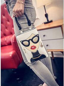 img 2 attached to Personalized Designer Handbags Crossbody Shoulder Women's Handbags & Wallets for Totes