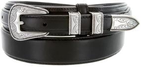 img 1 attached to 🤠 Western Men's Accessories - Silver Tanned Ranger Leather