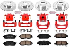 img 1 attached to 🔧 Улучшите производительность автомобиля с помощью комплекта тормозов Power Stop KC2710 1-Click, включающего суппорты.