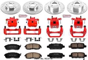 img 2 attached to 🔧 Улучшите производительность автомобиля с помощью комплекта тормозов Power Stop KC2710 1-Click, включающего суппорты.