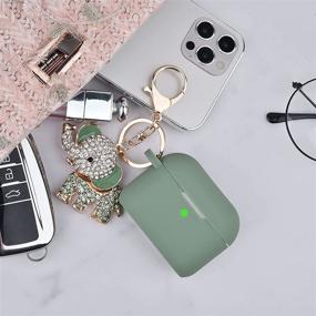 img 1 attached to TOROTOP Compatible For Airpods Pro Case Cover Keychain Cute Set Women