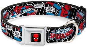 img 4 attached to Buckle Down Seatbelt Buckle Collar JRNY Spider Man