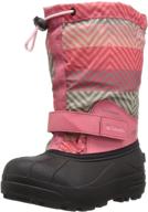 ❄️ "columbia youth powderbug forty print snow boot: зимние ботинки для детей унисекс логотип