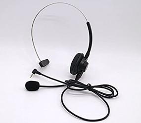 img 1 attached to 🎧 2.5mm Over-The-Head Headset for Panasonic Office or Home Cordless Phone System