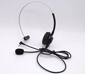 img 4 attached to 🎧 2.5mm Over-The-Head Headset for Panasonic Office or Home Cordless Phone System