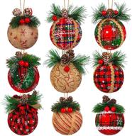 elcoho christmas ornaments shatterproof decorations logo