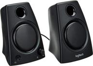 компактные стереодинамики logitech z130 - черный цвет, 3,5 мм разъем - модель 980000417. логотип