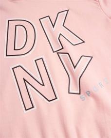 img 3 attached to DKNY Girls Leggings Set Sweatshirt Girls' Clothing
