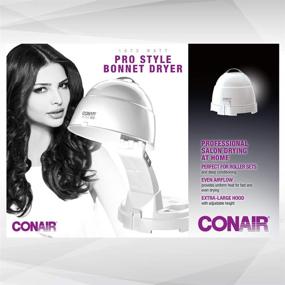 img 2 attached to Conair 1875 Watt Professional Style Bonnet Ionic Hair Dryer - Fast Drying and Frizz-Free Results