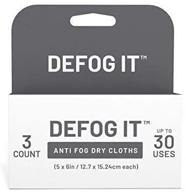 🧻 reusable dry cloth anti-fog wipes - defog it tear-and-go, 3-pack (up to 30 uses) logo