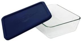 img 1 attached to 🍱 2-Pack Pyrex 11 Cup Storage Plus Rectangular Dish With Plastic Cover