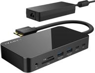 🔌 ivanky 12-in-2 macbook pro docking station with 180w power adapter - dual 4k@60hz usb c dock for macbook pro/air thunderbolt 3/4 - 2 hdmi 2.0, 96w pd, 6 usb, 1gbps ethernet, sd/tf, audio logo