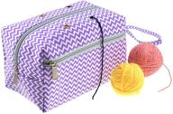 👜 looen yarn storage bag, drawstring portable knitting bag for crochet project yarn skeins, crochet hooks, knitting needles, sewing accessories & handicraft supplies (style 3, large) logo