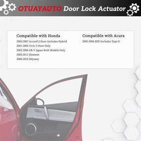 img 3 attached to 🚪 Блокировка двери OTUAYAUTO с правой стороны - Acura RSX, Honda Accord Civic Element Odyssey Pilot - оригинальная запасная часть: 72115S6AJ01