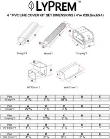 img 3 attached to 🌬️ LyPrem 4-inch PVC Line Cover Kit: Ideal Decorative Solution for Ductless Mini Split ACs