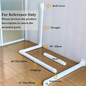 img 1 attached to 🌬️ LyPrem 4-inch PVC Line Cover Kit: Ideal Decorative Solution for Ductless Mini Split ACs