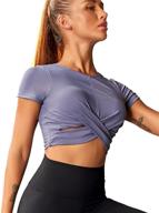 versatile high neck workout tank tops with built-in bra: ideal crop sports bra top for yoga, running, and gym sessions логотип