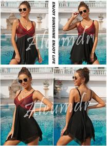 img 2 attached to Aleumdr Printed Tankini Swimdress Swimwear Women's Clothing