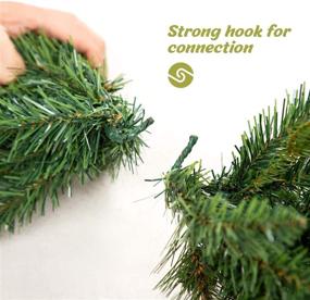 img 1 attached to 🎄 OasisCraft 9FT Prelit Christmas Garland with Pine Cones: Outdoor & Indoor Holiday Decoration
